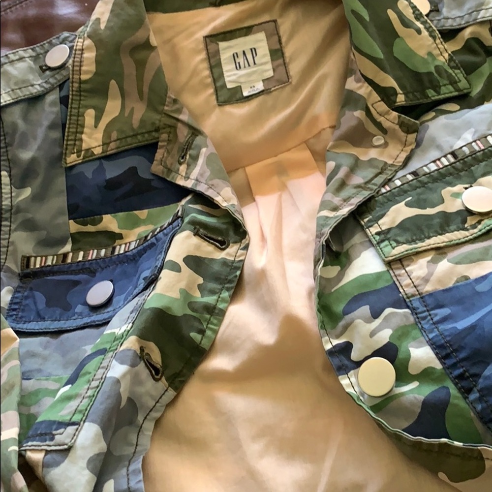 Fun Gap Patchwork Camouflage Utility Jacket - image 7